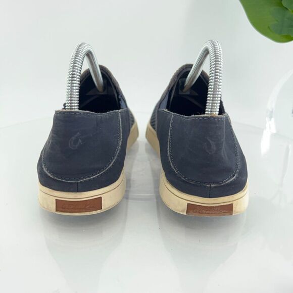 OluKai Women's Pehuea Shoe Size 9 Slip On Loafer Flats Blue Mesh Convertible - Picture 7 of 16